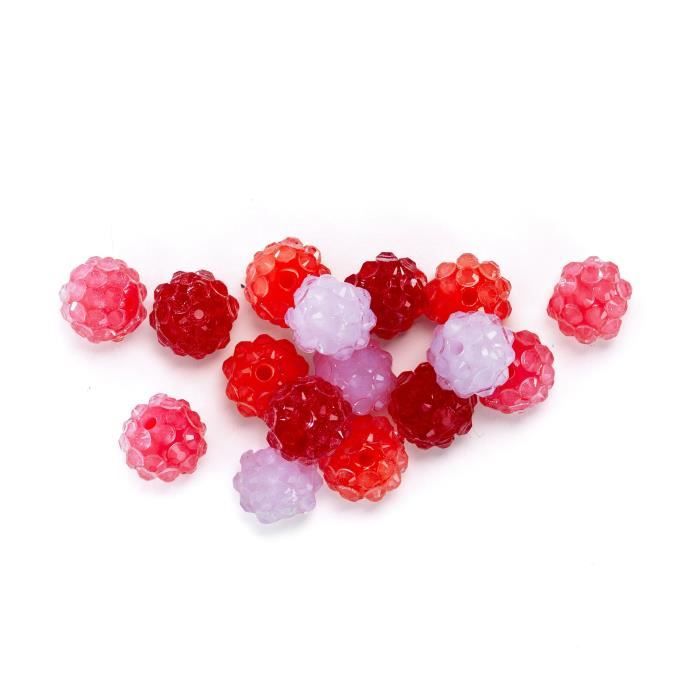 PANDURO Perles framboises rose