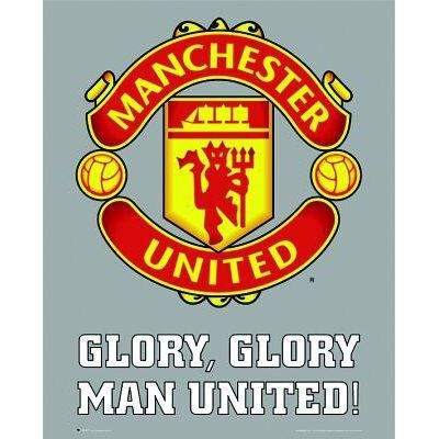 Affiche écusson de Manchester United (61 x 91.5cm)   Achat / Vente