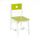 Chaise verte pour enfant en bois