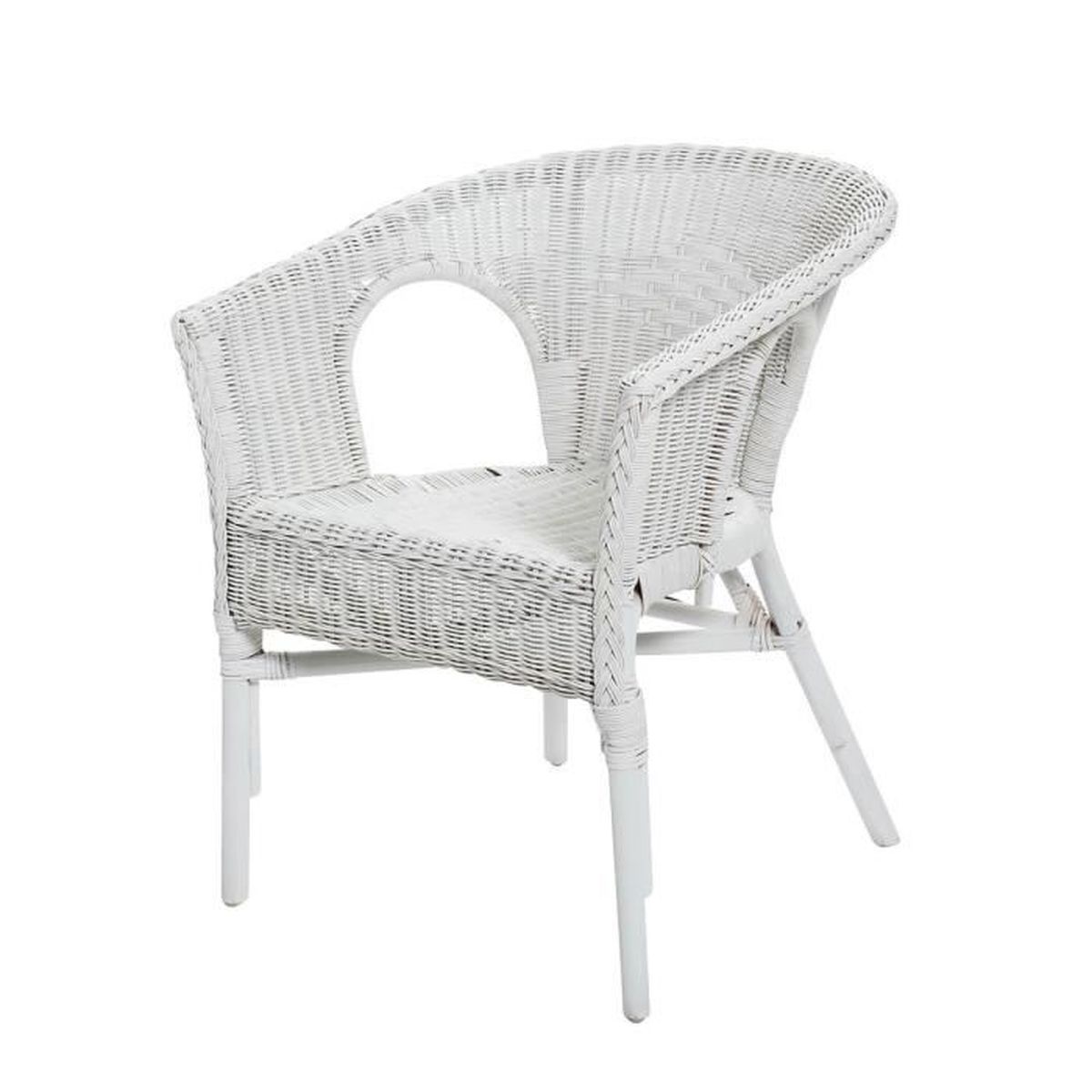Charmant Fauteuil En Osier Blanc #6: Lot 2 Fauteuils Chris Blanc - Osier Charmant Fauteuil En Osier Blanc #6: Lot 2 Fauteuils Chris Blanc - Osier