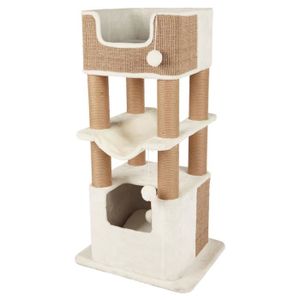 TRIXIE Arbre ? chat Lucano 110cm - Blanc et taupe
