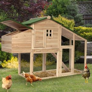 Poulailler Bois Avec Pondoir 172 X 110 X 64 Cm Achat Vente
