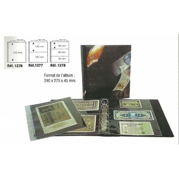 Album Pour Billets De Banque COLLECTOR - 20 Pages 8x17cm | Noir, Qualité Supérieure