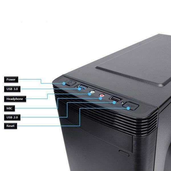 PC Bureau I7-8700 - 16GO RAM - SSD 480GO - WIFI2