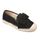 Espadrilles noires avec nœud-36
