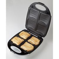 GAUFRIER DOMO DO9046C Croque famille – Pour 4 croque-monsie GAUFRIER DOMO DO9046C Croque famille – Pour 4 croque-monsie