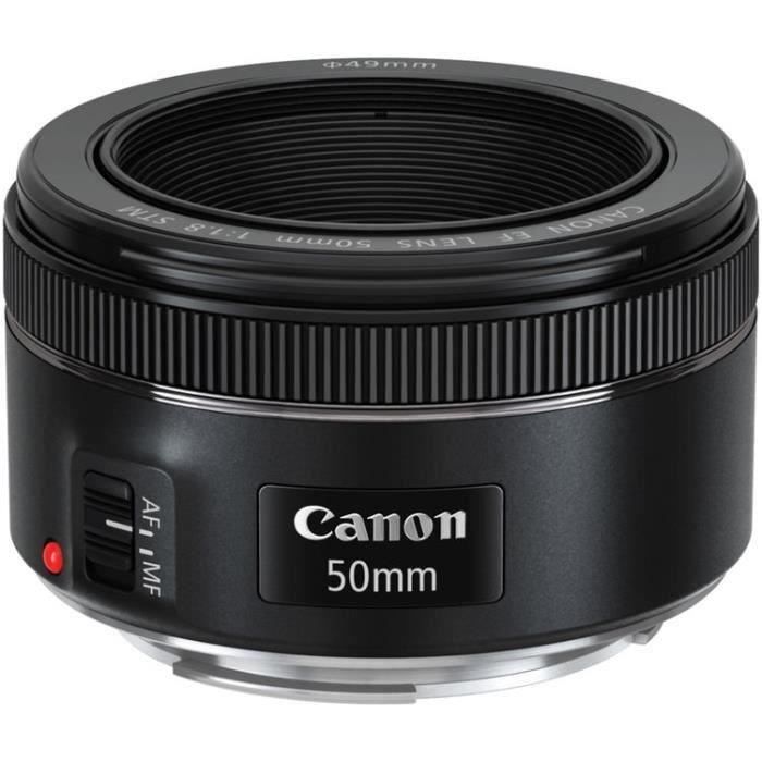 CANON EF 50/1.8 STM Objectif haute qualité pour portraits et photos basse lumière