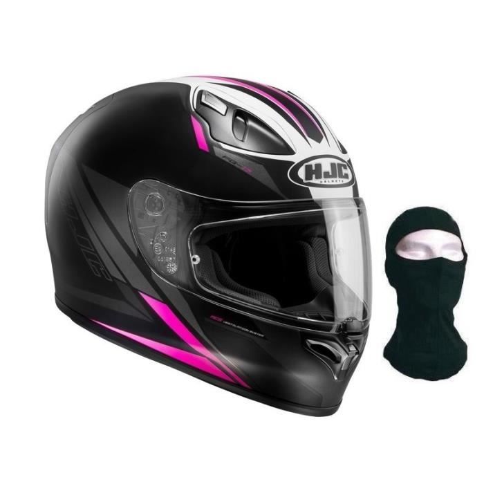 HJC Casque intégral FG-17 Valve noir fushia + cagoule
