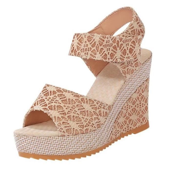 Plate Chaussures Hz Sandales forme xz394 À Talons Femmes Ouvert Mode Bout Haute OqfYOwvr