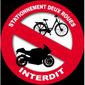 Stationnement Interdit10x10 Cm Roues Autocollant 2 tdrshQC