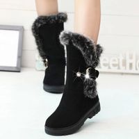 BOTTINE Bottes pour femmes Slip-on Soft neige bottes ronde BOTTINE Bottes pour femmes Slip-on Soft neige bottes ronde
