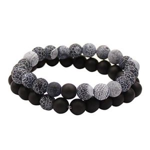 BRACELET , GOURMETTE 2 Pcs / Set Couple Distance Bracelet Charmes Yoga
