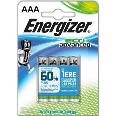 ENERGIZER 4 Piles LR03/AAA Ecoadvanced