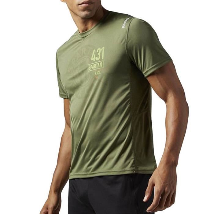 polo reebok homme verte