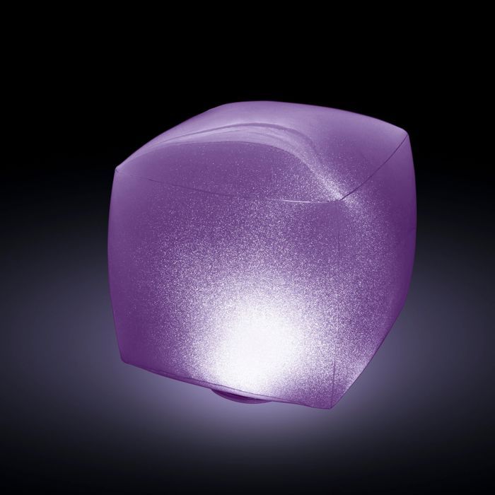 INTEX Lampe flottante Led cube gonflable - 16,5x16,5cm - Multicolore