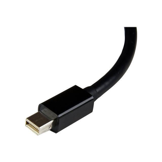 STARTECH Adaptateur vidéo Mini DisplayPort vers DVI - Convertisseur Mini DP vers DVI-I - M/F - 1920x1200 - Noir