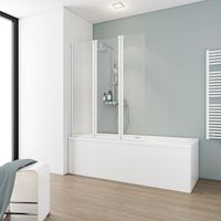 PORTE DE BAIGNOIRE Pare-baignoire pliant 125x130 cm, paroi de baignoi PORTE DE BAIGNOIRE Pare-baignoire pliant 125x130 cm, paroi de baignoi