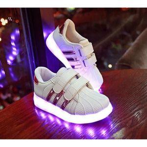 Superstar fille - Achat / Vente pas cher BASKET Nouvelle Arrivee LED Éclairage Superstar Chauss.