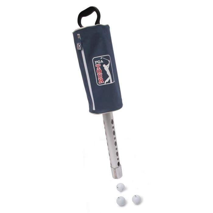 PGA TOUR Ramasseur des Balles et porte- balles de Golf - Tube Aluminium