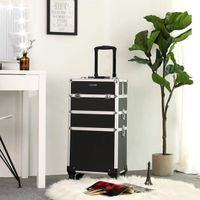 VALISE - BAGAGE Songmics® Valise Trolley esthétique Mallette Cosmé VALISE - BAGAGE Songmics® Valise Trolley esthétique Mallette Cosmé