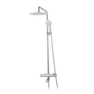 SARODIS Colonne pour baignoire Perla 02 avec mitigeur thermostatique et Pommeau de douche 25X32 cm
