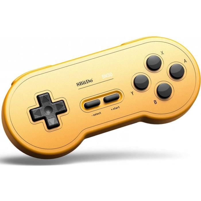 Manette Gamepad bluetooth jaune 8Bitdo SN30 GP pour Switch