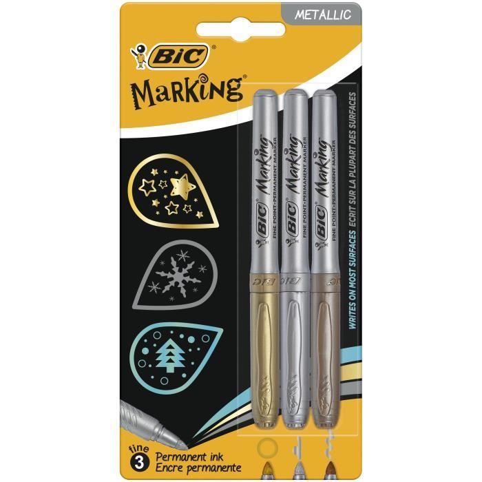 BIC Bic marking colour assortis metallic x3