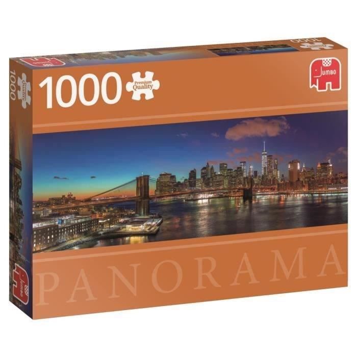 Puzzle Panorama 1000 Pièces - HUDSON BRIDGE, NEW YORK - Jumbo