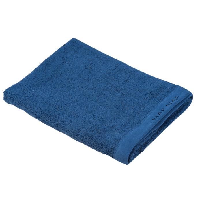 NAF NAF Drap de bain 100% coton Casual - 70x140 cm - Bleu marine
