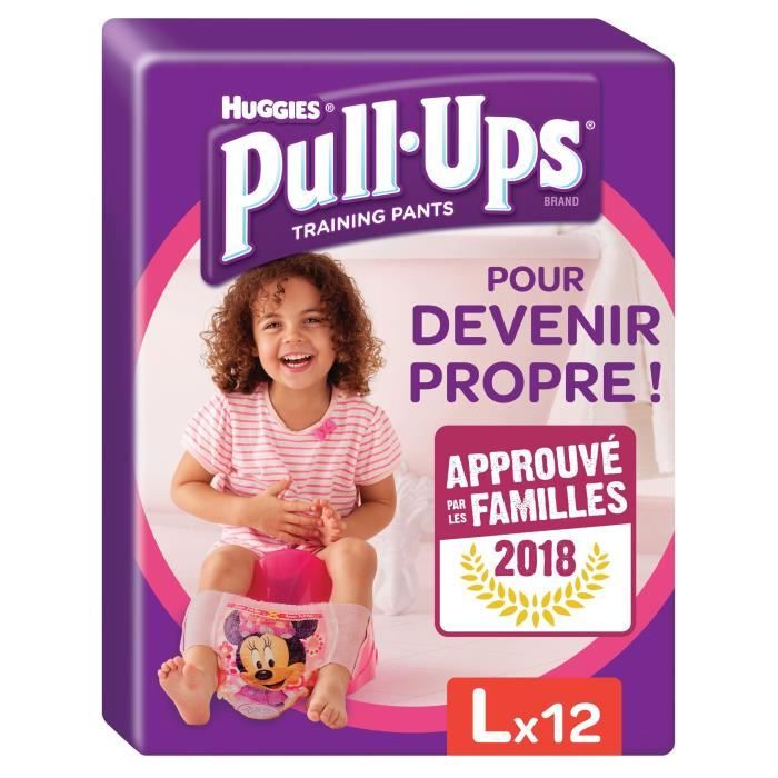 HUGGIES Pull-ups Culottes d'apprentissage Taille 6 - 16-23 kg - x12 - Fille