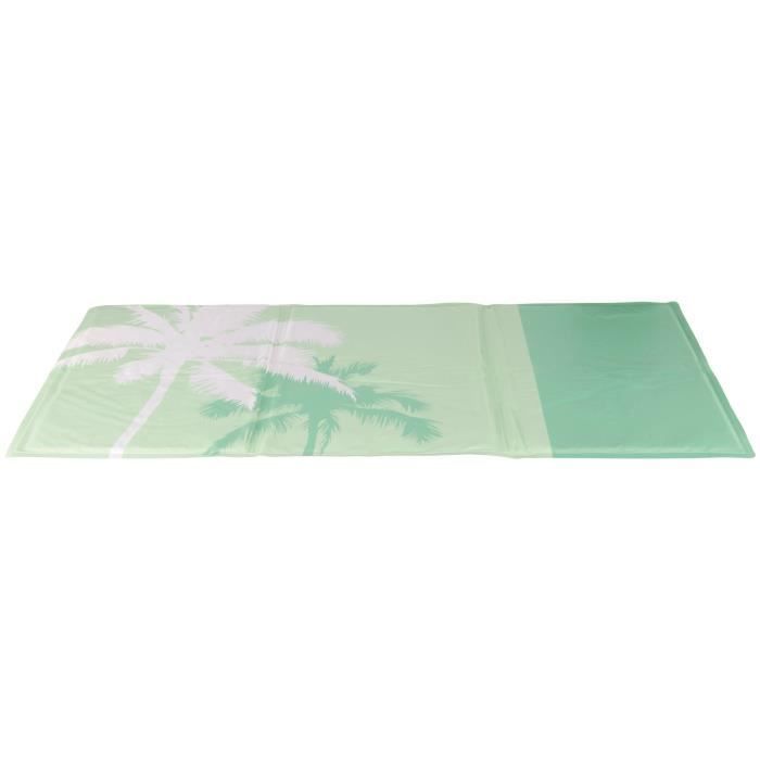 TRIXIE Matelas rafraîchissant Tropic - 90 × 50 cm - Vert menthe - Pour chien