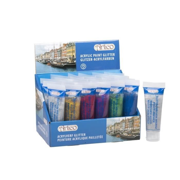 Exceptional Peinture Pailletee Pas Cher #2: Set 6 Tubes De Peinture ACRYLIQUE Paillettes Exceptional Peinture Pailletee Pas Cher #2: Set 6 Tubes De Peinture ACRYLIQUE Paillettes