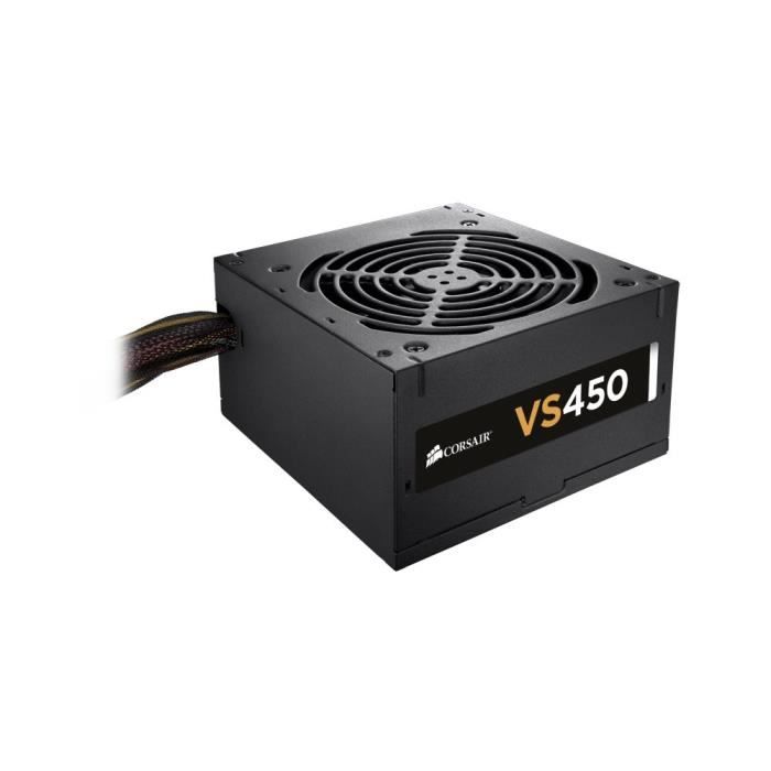 Alimentation PC Corsair - 450 watts - Norme ATX 2.3 - Ventilateur 120mm thermo-régulé - silencieuse