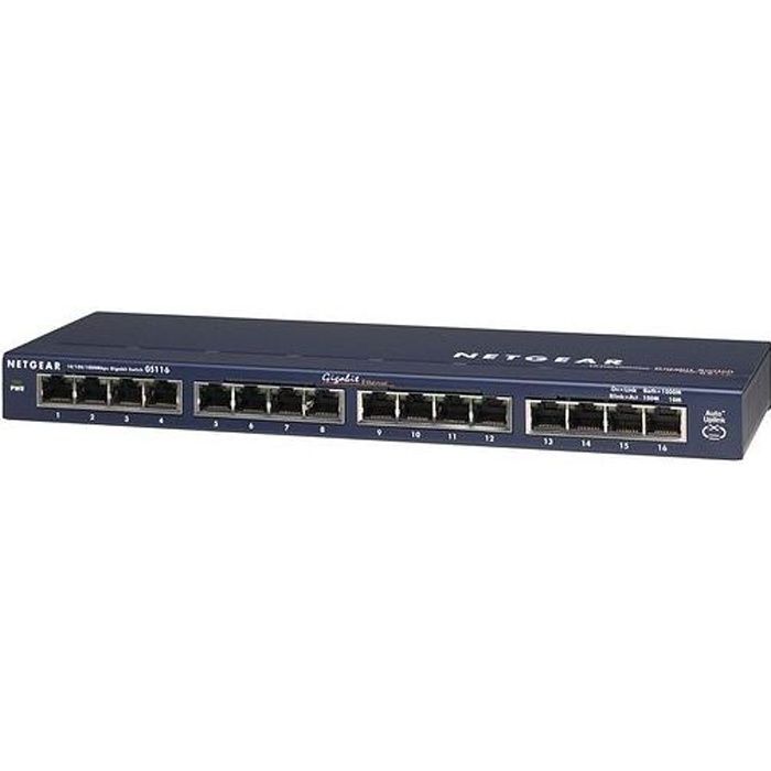 NETGEAR Switch 16 ports Gigabit GS116