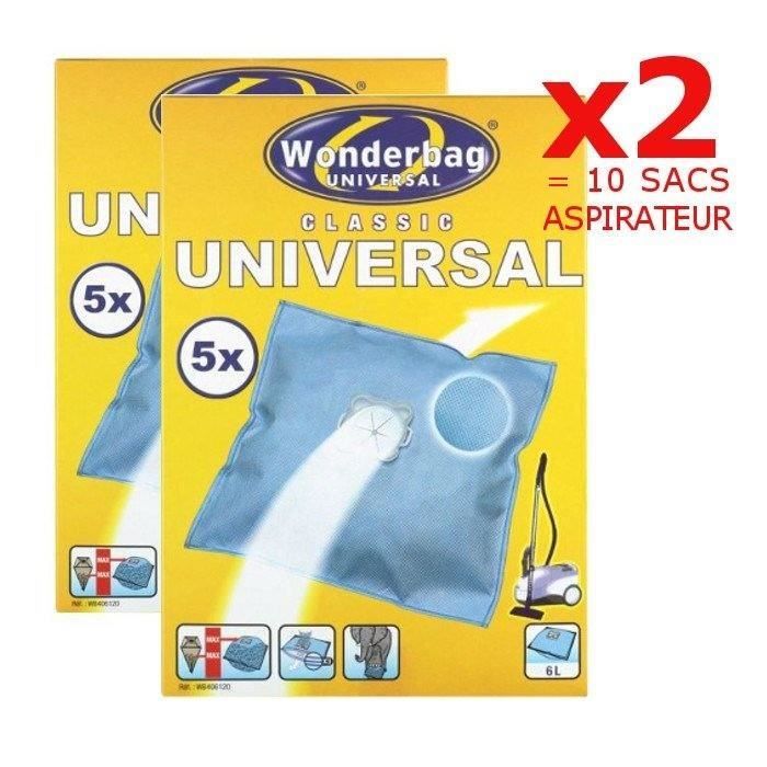 WPRO WB406-MW Sac pour aspirateur : UNIVERSEL X2