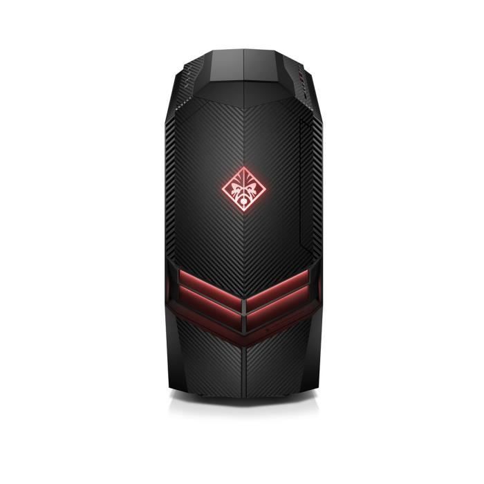 Unité Centrale Gamer - HP Omen 880096nf - AMD Ryzen 7 - 8Go de RAM - Disque Dur 1To HDD - GTX 1050 2Go - Windows 10