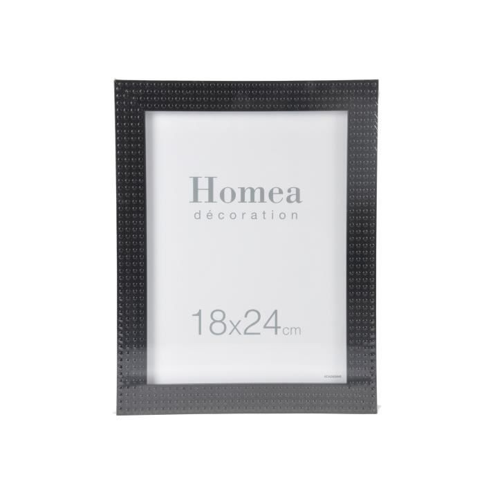 HOMEA Cadre photo Relief 18x24 cm noir