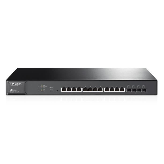 TP-LINK T1700X-16TS Switch Manageable Niveau 2+ avec 12 Ports 10Gigabit RJ45 plus 4 ports 10Giga SFP+