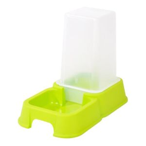 Distributeur d'eau ou de croquettes - 1,5 l - 26x17x24 cm - Vert anis - Pour chat