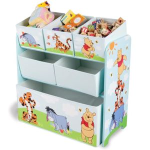 WINNIE L'OURSON - Meuble de rangement enfant jouets 6 bacs