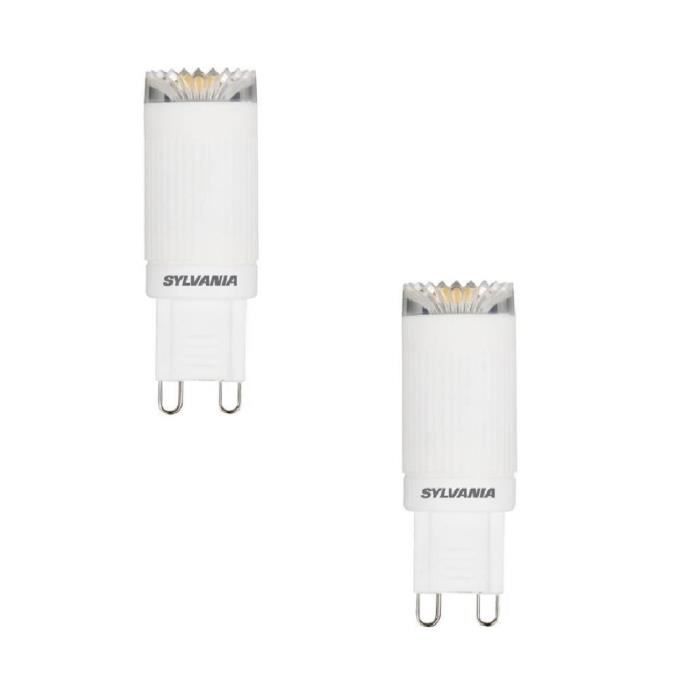 SYLVANIA Lot de 2 ampoules LED Toledo G9 3 W équivalent à 20 W