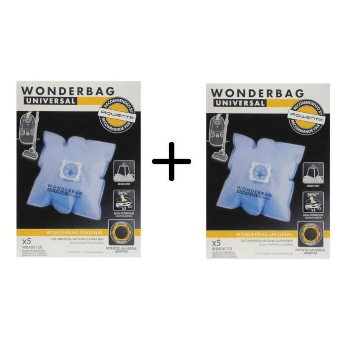 PACK WPRO WB406-MW Sac pour aspirateur : UNIVERSEL X2