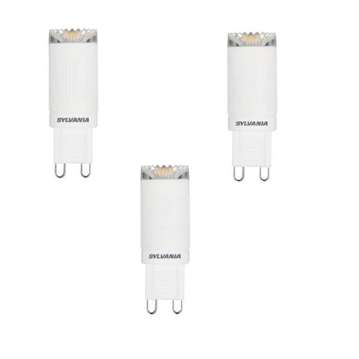 SYLVANIA Lot de 3 ampoules LED Toledo G9 3 W équivalent à 20 W
