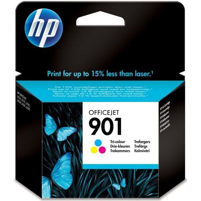 HP n° 901 3 Couleurs (CC656AE)   Achat / Vente CARTOUCHE IMPRIMANTE