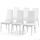 Lot de 4 chaises de salle a manger blanche