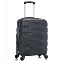 VALISE - BAGAGE Valise Cabine Rigide ABS 4 Roues 50 cm Noir VALISE - BAGAGE Valise Cabine Rigide ABS 4 Roues 50 cm Noir