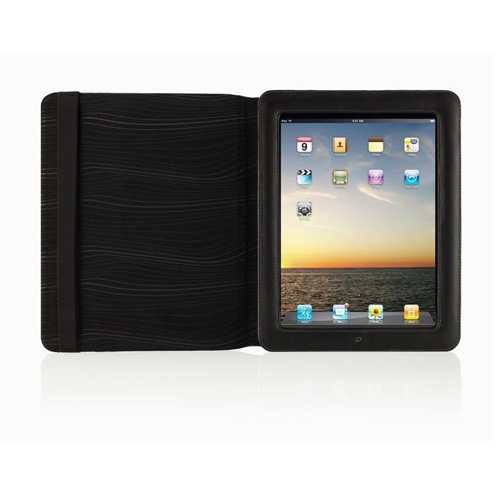 Housse cuir pour iPad BELKIN   Cuir noir de haute qualité   Grande