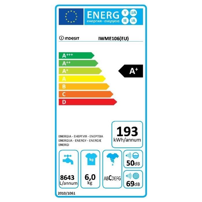  IWME 106 (EU) - Lave linge frontal tout intégrable1