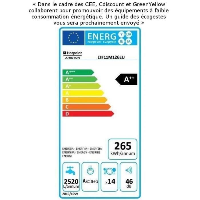  LTF11M126EU - Lave-vaisselle tout encastrable3