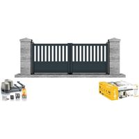 PORTAIL - PORTILLON Portail motorisé SOMFY battant aluminium Etna 3,5m PORTAIL - PORTILLON Portail motorisé SOMFY battant aluminium Etna 3,5m